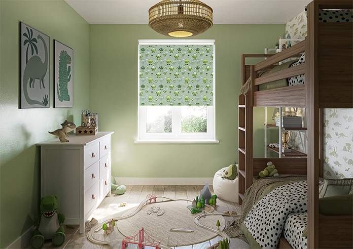 Sparky Squad, Lime Green - Twist&Fit Roller Blind - Image 8